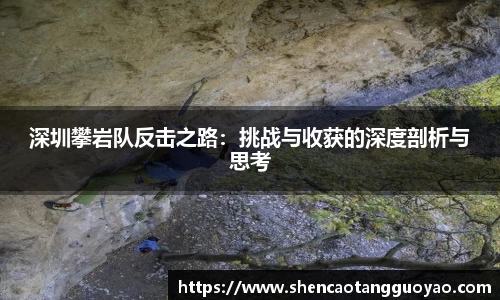 深圳攀岩队反击之路：挑战与收获的深度剖析与思考